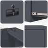 vidaXL File Cabinet with Drawer 2 pcs Anthracite 44 x 50 x 139 cm