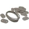 Nature 27 Piece Garden Screen Fastening Set Grey