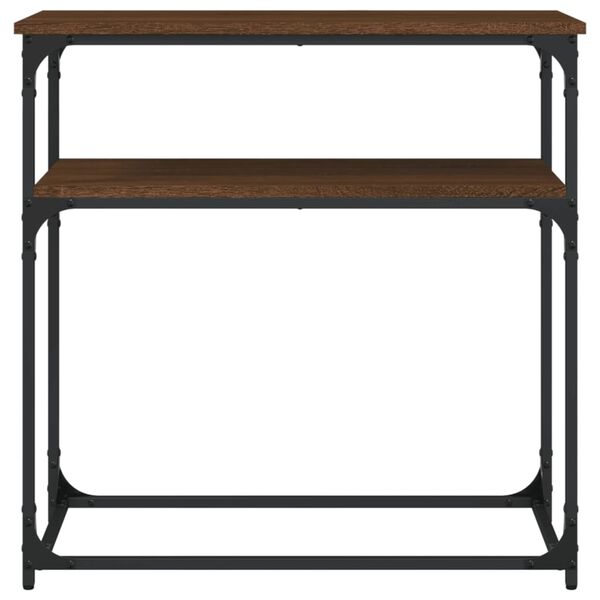 vidaXL Console Table Brown Oak 75x35.5x75 cm Engineered Wood