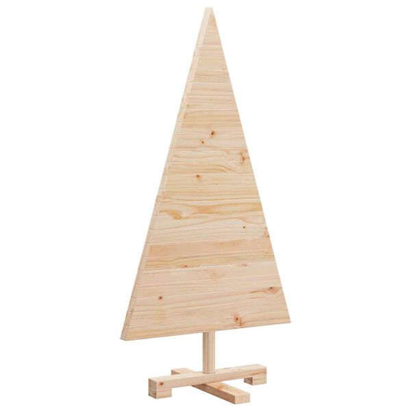 vidaXL Christmas Trees with Stand Natural 90 cm Solid pine wood