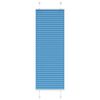 vidaXL Pleated Blind Blue 45x150 cm Fabric Width 44.4 cm Polyester