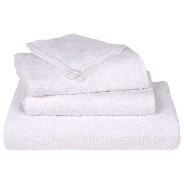 vidaXL Bath Towels "FROGN" 25 pcs White 100x150 cm 360 gsm
