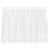 vidaXL Lace Curtain with Curtains Floral White 100 x 200 cm Polyester