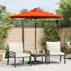 vidaXL Garden Parasol with Steel Pole Terracotta 225x225x212 cm
