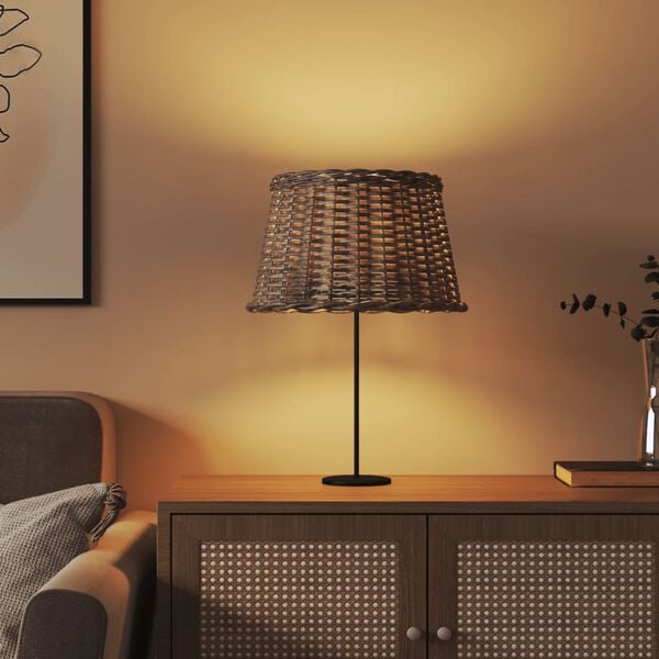 vidaXL Lamp Shade Brown &Oslash;45x28 cm Wicker