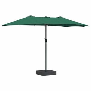 vidaXL Garden Parasol Green 385 x 209 x 244 cm Polyester and Steel