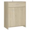 vidaXL Bathroom Cabinet Sonoma Oak 60x33x80 cm Engineered Wood