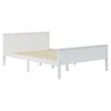 vidaXL Bed Frame without Mattress White Solid Wood Pine 160x200 cm