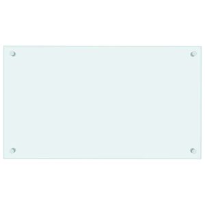 vidaXL Kitchen Backsplash Milk 70 x 40 cm Tempered Glass