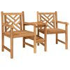 vidaXL Garden Outdoor Chairs 152 x 63 x 89 cm Solid Teak Wood