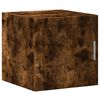 vidaXL Slim Storage Cabinet Smoked Oak 40x42.5x225 cm Engineered Wood