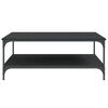 vidaXL Coffee Table Black 100x100x40 cm Engineered Wood