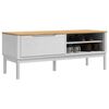 vidaXL Hallway Bench FLORO White 115 x 40 x 45 cm Solid Pine Wood