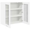 vidaXL Hanging Cabinet with Door White 80 x 31 x 80 cm Engineered Wood