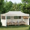 vidaXL Party Tent Folding Cream 291 x 580 x 315 cm Oxford Fabric