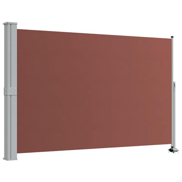 vidaXL Patio Retractable Side Awning 160x300 cm Brown