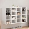 vidaXL Shoe Cabinet with Shelf White 103 x 30 x 67 cm Engineered Wood