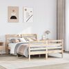 vidaXL Bed Frame with Headboard without Mattress 120x190 cm Small Double