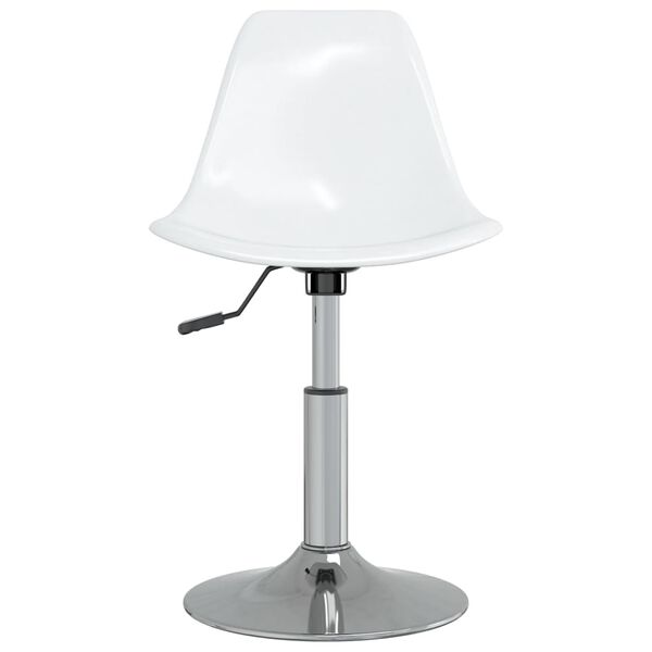 vidaXL Swivel Dining Chairs 4 pcs White PP
