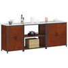 vidaXL Kitchen Storage Set with Shelf 3 pcs Rusty Weathering Steel