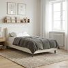 vidaXL Summer Duvet Quilted Light Grey 135 x 200 cm Microfiber