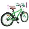 vidaXL Kids Bike 20'' for 6-11 Years Old Green