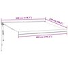 vidaXL Automatic Retractable Awning Brown 300x250 cm