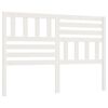 vidaXL Bed Headboard White 146x4x100 cm Solid Wood Pine
