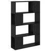 vidaXL TV Cabinet Set 80 x 24 x 125 cm Black Engineered Wood