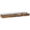 vidaXL Bed Drawers Old Wood 180 x 36.5 x 16.5 cm Engineered Wood