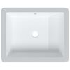 vidaXL Bathroom Sink White 50x40.5x18.5 cm Rectangular Ceramic