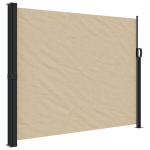 vidaXL Retractable Side Awning Beige 170x300 cm