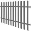vidaXL Picket Fence WPC 200x120 cm