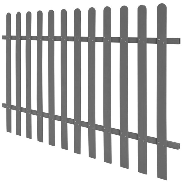 vidaXL Picket Fence WPC 200x120 cm