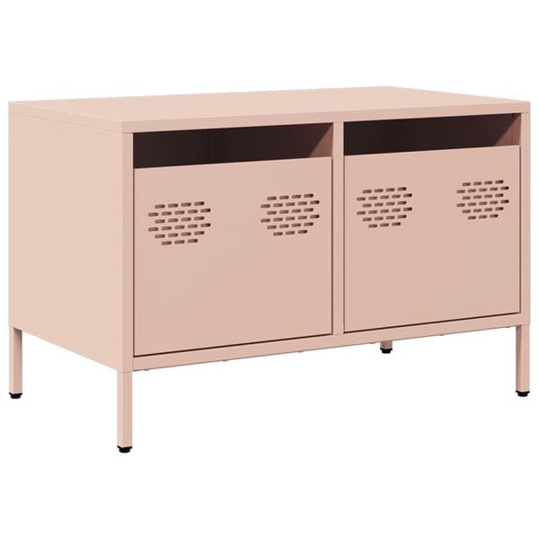 vidaXL TV Cabinet Pink 68x39x43.5 cm Cold-rolled Steel
