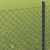 vidaXL Chain Link Fence Grey 10 x 1.6 m Steel
