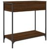 vidaXL Console Table Brown Oak 75x34.5x75 cm Engineered Wood