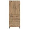 vidaXL Highboard Artisan Oak 69.5 x 34 x 180 cm Engineered Wood