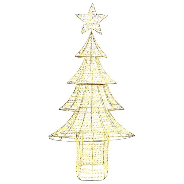 vidaXL Christmas Tree with 240 LEDs Warm white 180 cm PET
