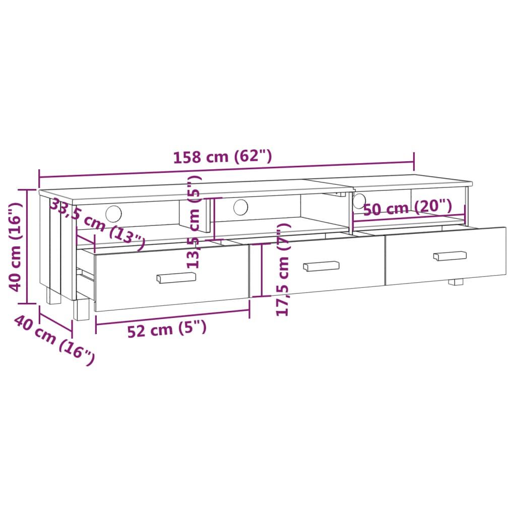 Tv top stand depth