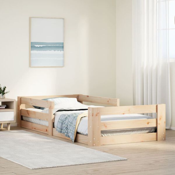 vidaXL Bed Frame without Mattress 90x200 cm Solid Wood Pine