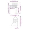 vidaXL Outdoor Playset Solid Wood Pine