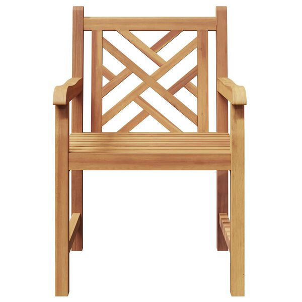 vidaXL Garden Chair 2 pcs 60 x 58 x 90 cm Solid Teak Wood