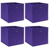 vidaXL Storage Boxes 4 pcs Non-woven Fabric 28x28x28 cm Purple