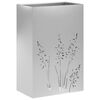 vidaXL Garden Planter Silver 50 x 30 x 75 cm Galvanised Steel