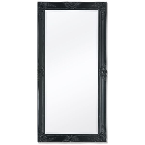 vidaXL Wall Mirror Baroque Style 120x60 cm Black