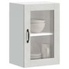 vidaXL Kitchen Wall Cabinet with Glass Door&nbsp;Porto Concrete Grey