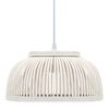 vidaXL Pendant Lamp Bamboo 37x15.5 cm 40 W Semicircle E27
