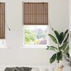vidaXL Roller Blind with Curtains Manual Brown 80 x 220 cm Bamboo