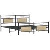 vidaXL Metal Bed Frame without Mattress Sonoma Oak 183x213 cm